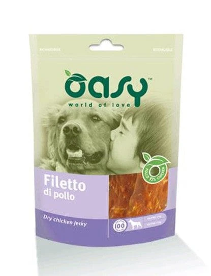 Oasy Snack al Pollo per Cani Filetto 100 g