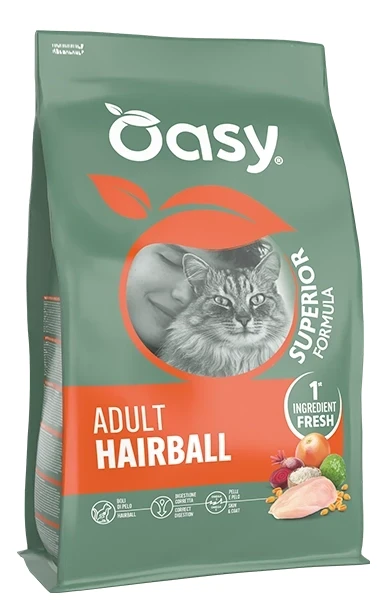 Oasy Superior Formula Adult Hairball Pollo - 1,5 kg