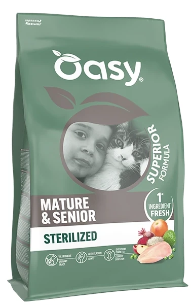 Oasy Gatto Sterilizzato Senior Pollo 1,5 kg