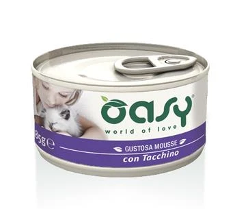 Oasy Gustosa Mousse per Gatti al Tacchino 85 g