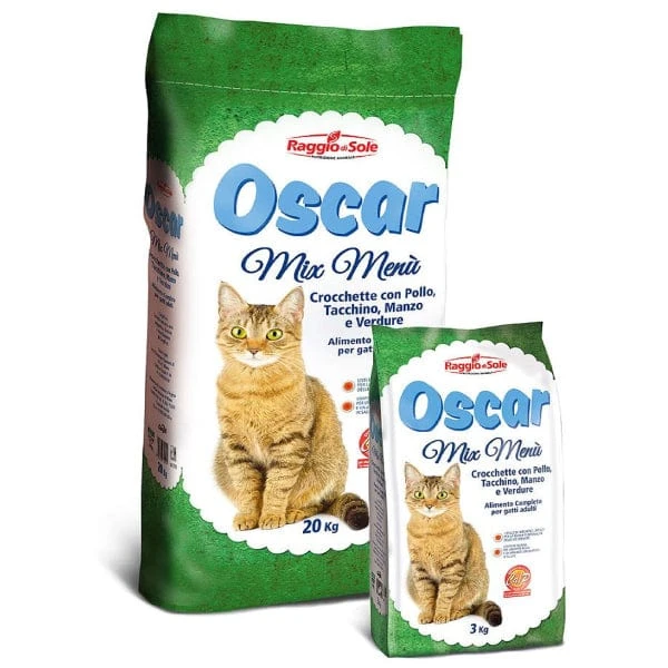 Oscar Mix Menù Crocchette per Gatti Adulti Pollo e Verdure
