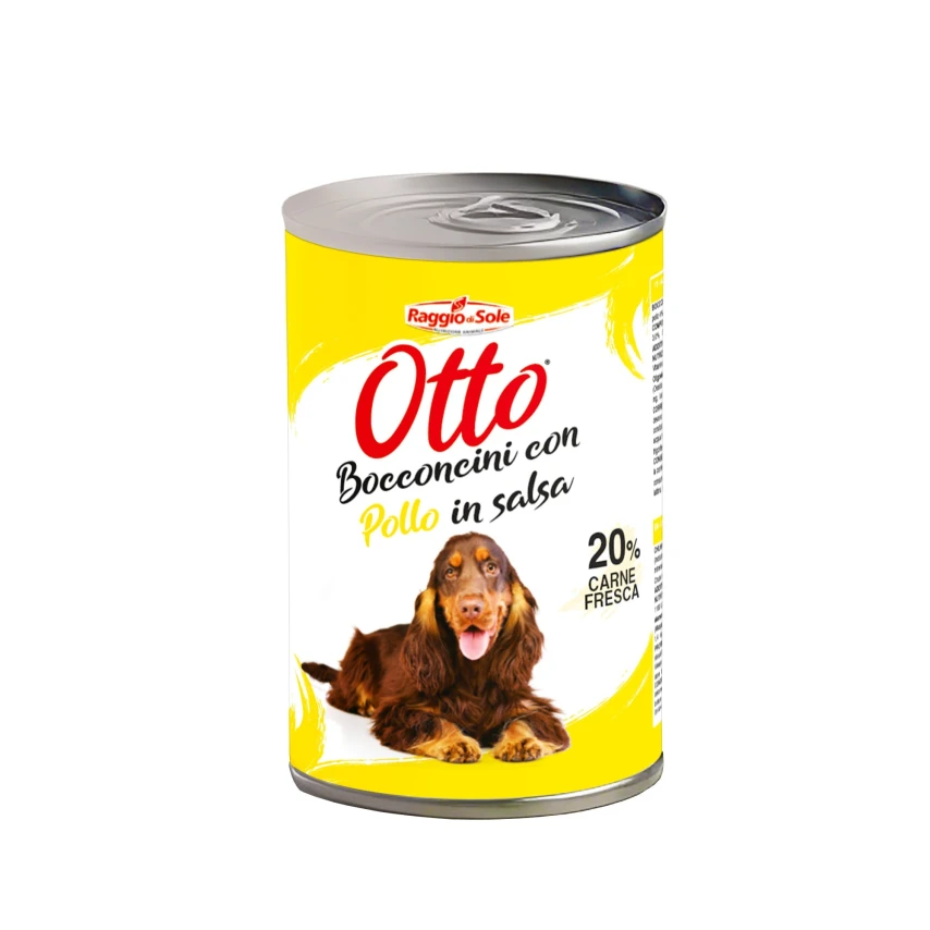 Raggio di Sole Otto Bocconcini in Salsa per Cani Adulti