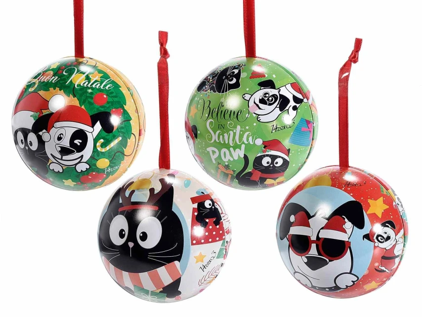 Pallina di Natale per animali in metallo Xmas Pet