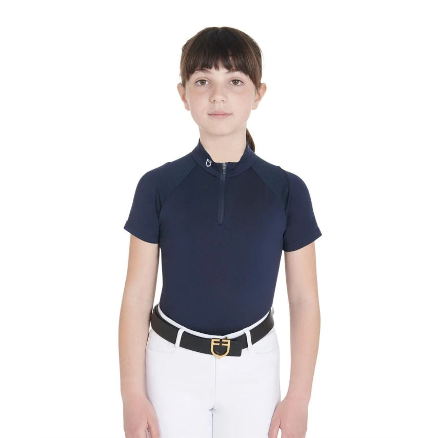 Polo tecnica bambini slim fit Equestro