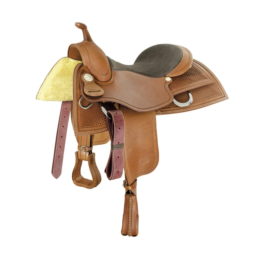 Pool's Sella Team Penning 777 (SE00452) - 17" Cognac Full-Quarter Tree