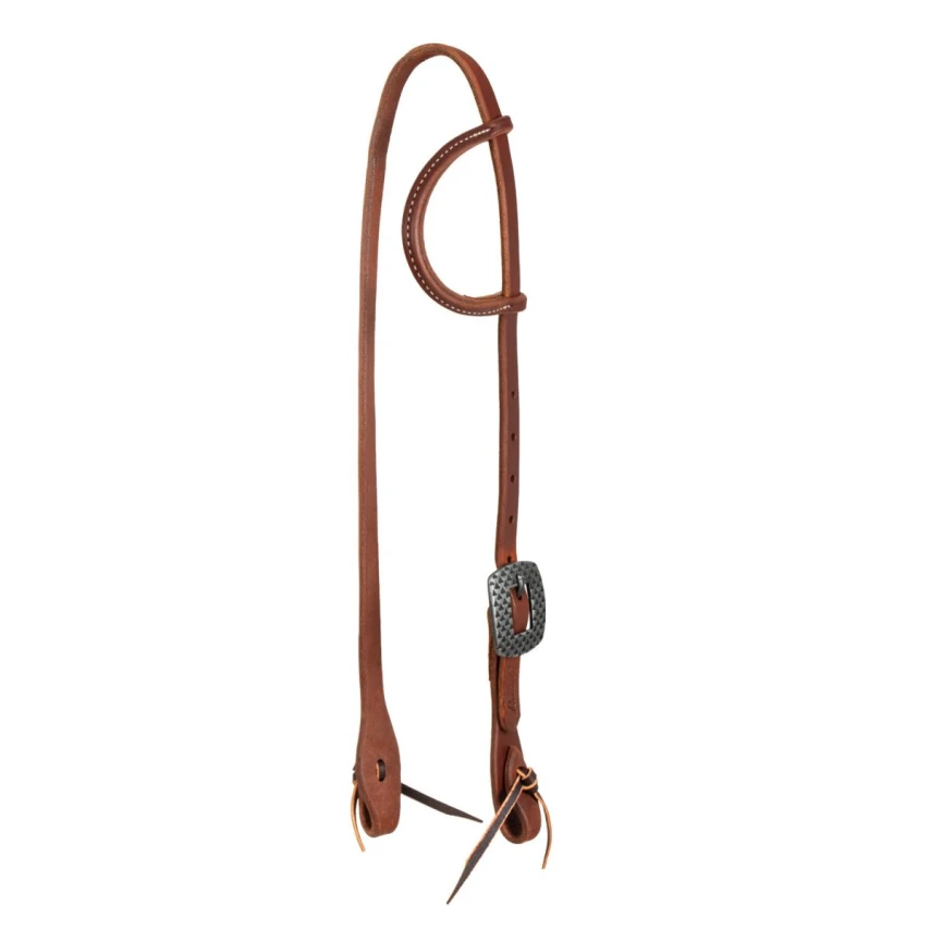 Professional's Choice Testiera Ranch in Cuoio Grasso 5/8 con Fibbia Arrow - Unica Oliato