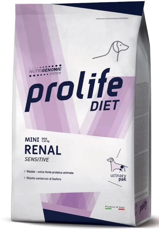Prolife Renal Mini Sensitive crocchette per cani piccola taglia 1,5 kg