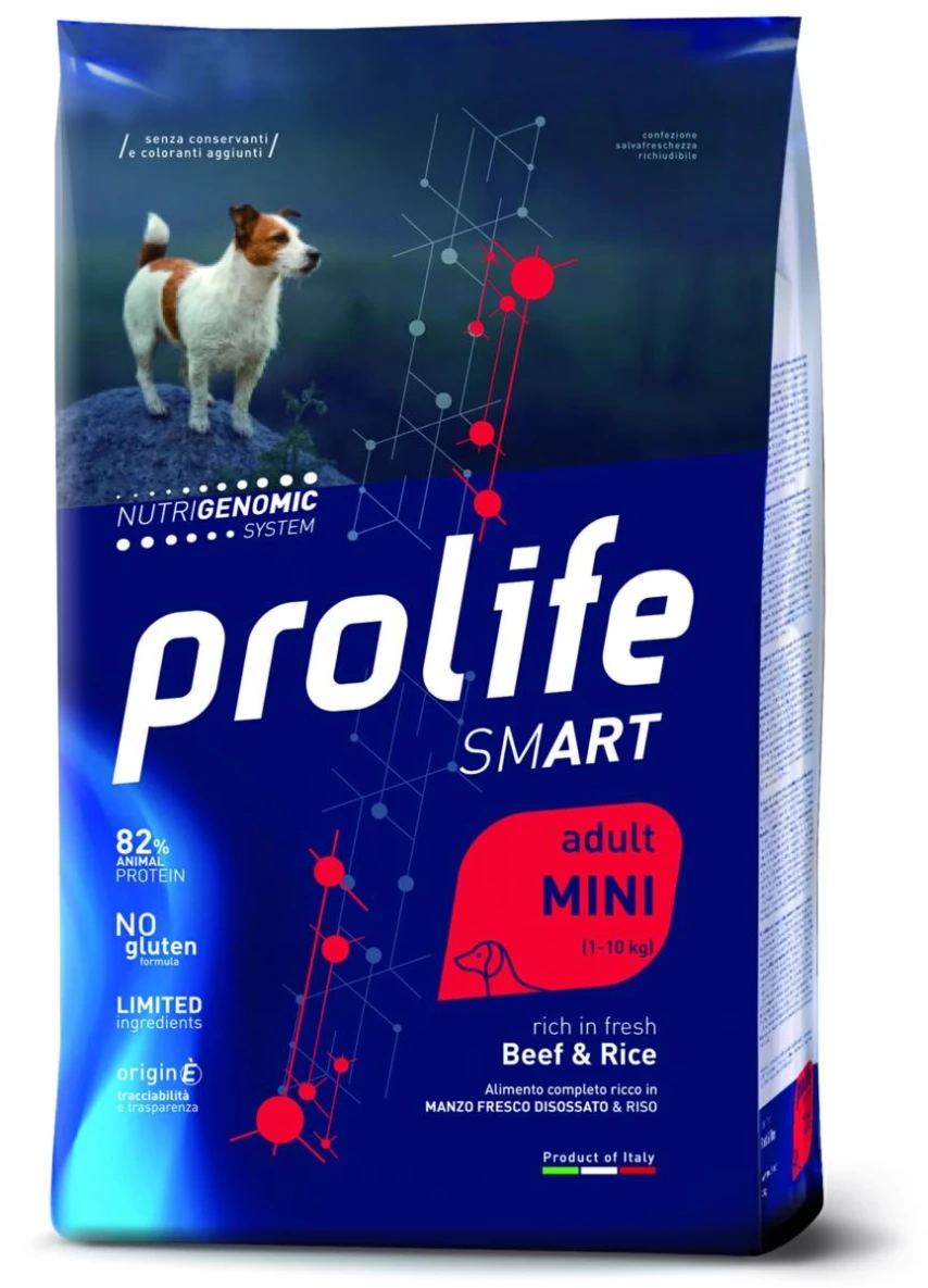 Prolife Smart Mini Manzo & Riso - confezione 2 kg