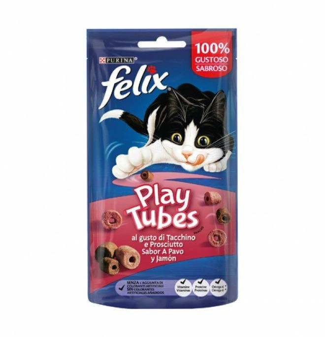 Purina Felix Play Tubes Tacchino e Prosciutto 50 g