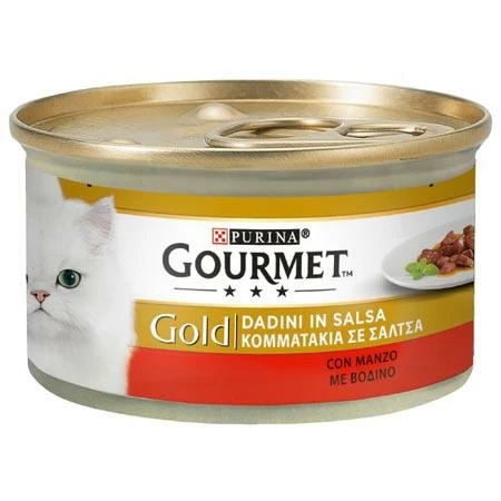 Purina Gourmet Gold Dadini in Salsa con Manzo 85 g