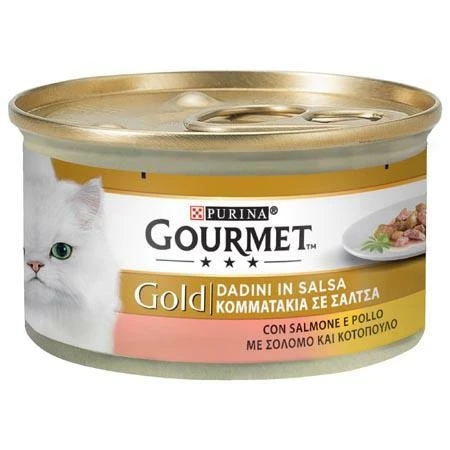 Purina Gourmet Gold Dadini in Salsa Salmone/Pollo 85 g