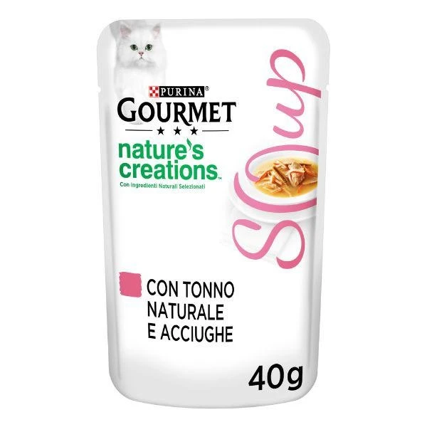 Purina Gourmet Nature's Creation Soup Tonno/Acciughe 16 x 40 g