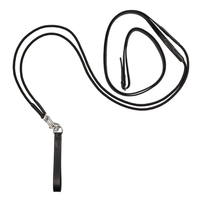 Redini di ritorno Equestro in nylon e cuoio doppiato