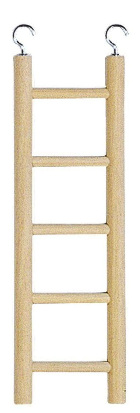 Ferplast scaletta per uccelli in legno 5 gradini 22,8 cm