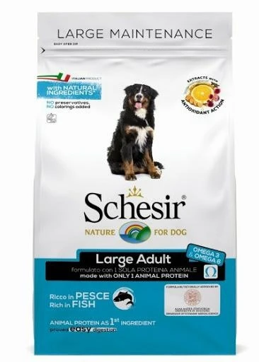 Schesir Dog Large Pesce 12 kg - Mangime secco per cani taglia grande