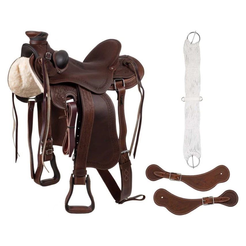 Sella Ranch Lakota - Western in cuoio Testa di Moro