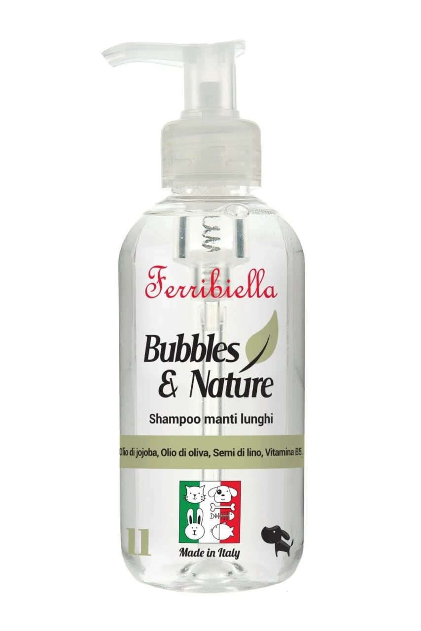 Shampoo Manti Lunghi per Cani - 250 ml - Bubbles & Nature - Ferribiella