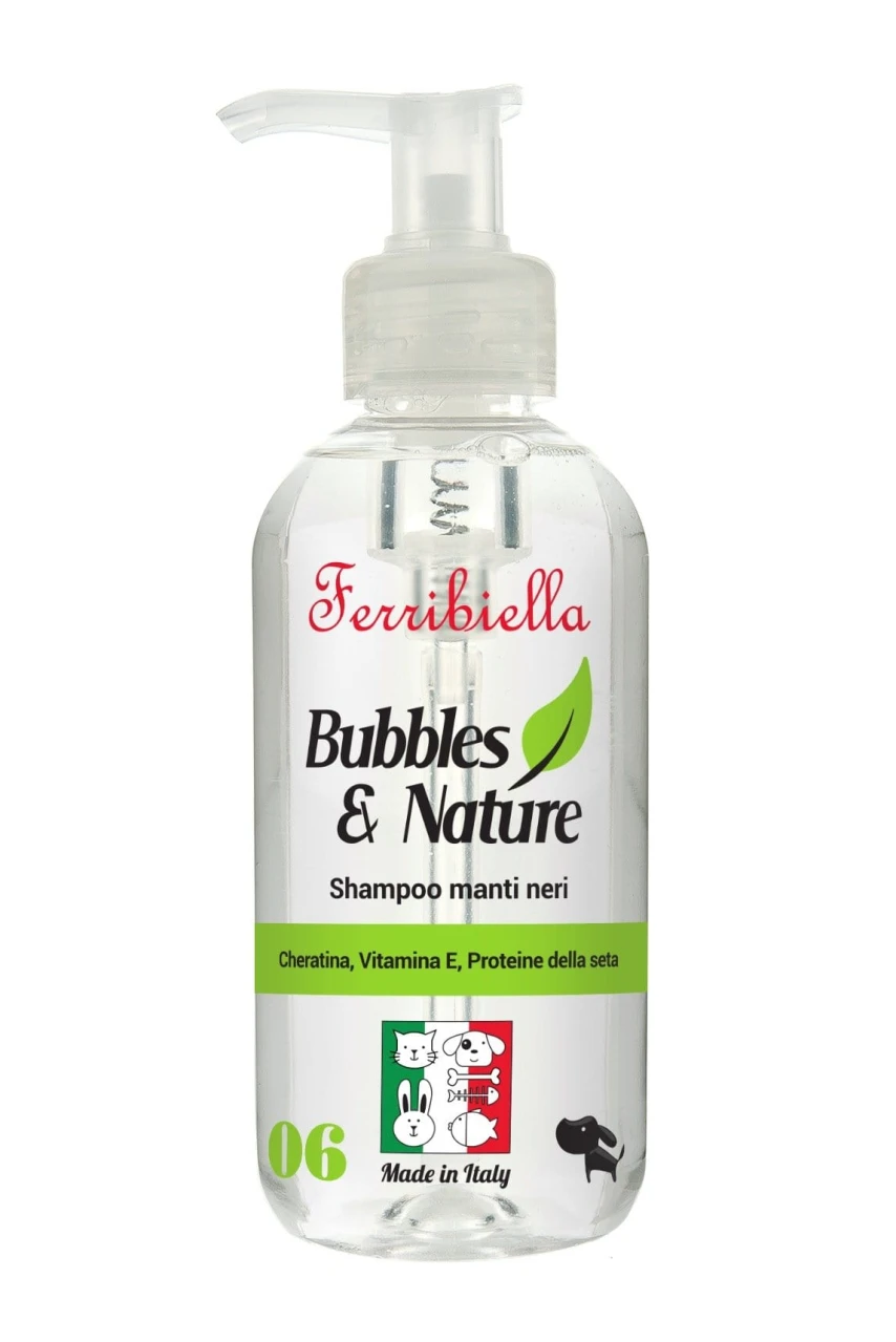 Shampoo Manti Neri per Cani - 250 ml - Bubbles & Nature - Ferribiella