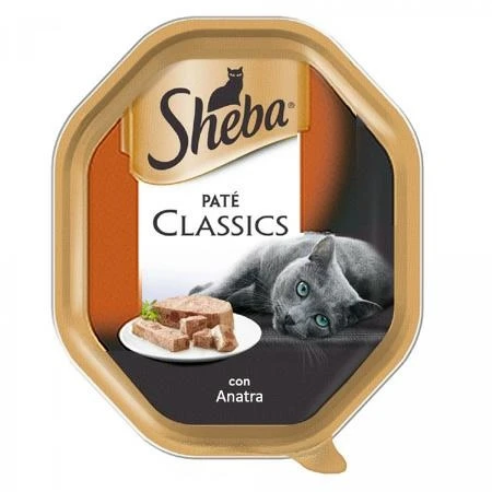 Sheba Vaschette Paté Anatra e Pollo 22 x 85 g
