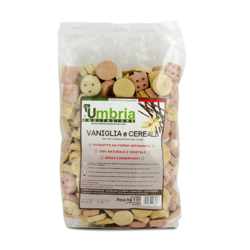 Snack Vaniglia e Cereali - 1 kg - Ama Horse