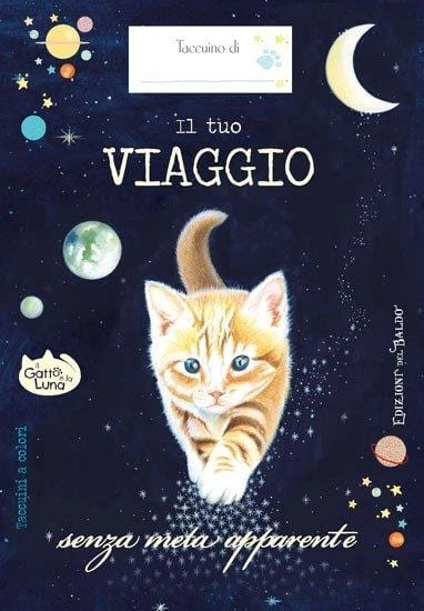 Taccuino da viaggio Il Gatto e la Luna 120 pagine - Edizioni del Baldo