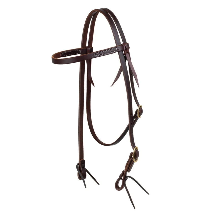 Testiera Western Platinum Pro - Browband singolo - Unica Testa di Moro