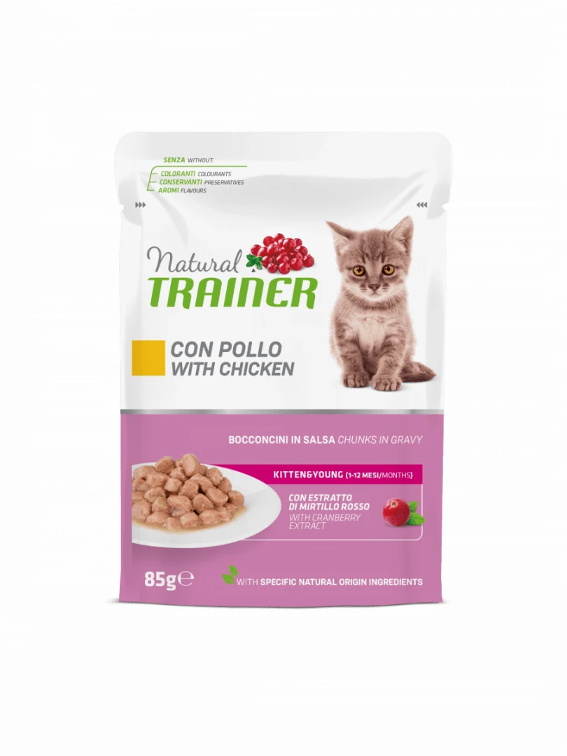 Trainer Natural Kitten & Young Pollo 85 g per gattini