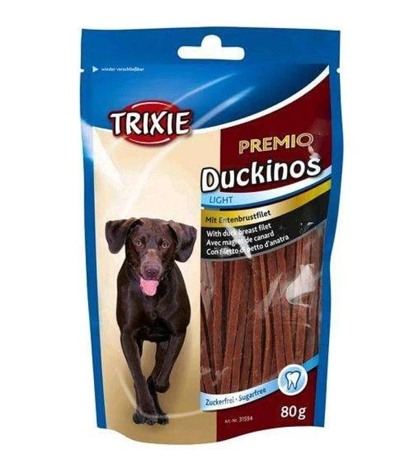 Trixie `` Premio Duckinos `` Con Petto D'anatra Per Cani - Contenuto Da 80 Gr.