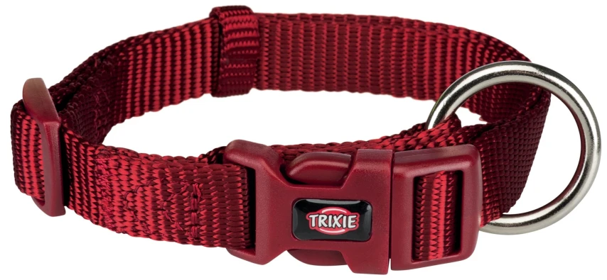 Collare Trixie Premium bordeaux M-L 35-55 cm