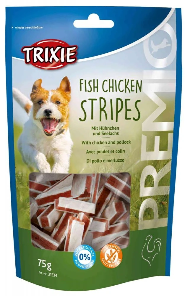 Trixie Stripes Chicken & Pollock snack per cani 75 g