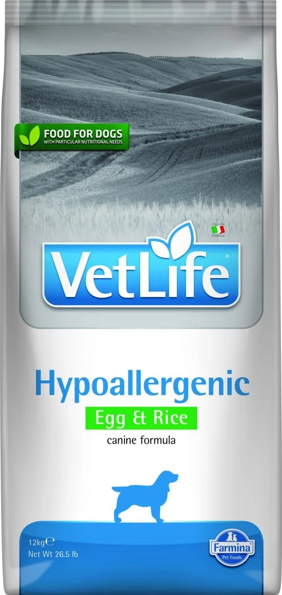 Vet Life Dog Hypoallergenic Uovo/Riso - Farmina
