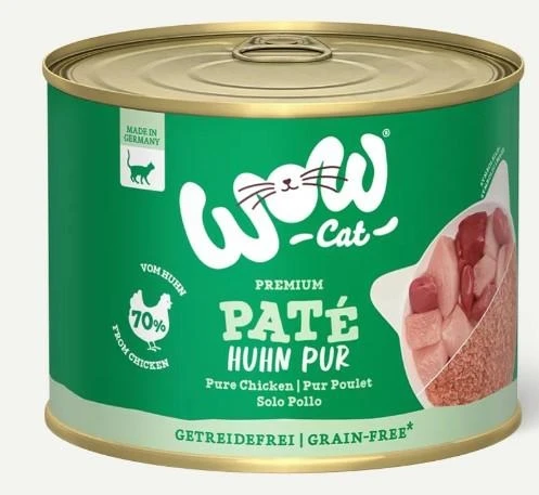WOW Cat Pollo Puro 200g - Mangime Umido per Gatti