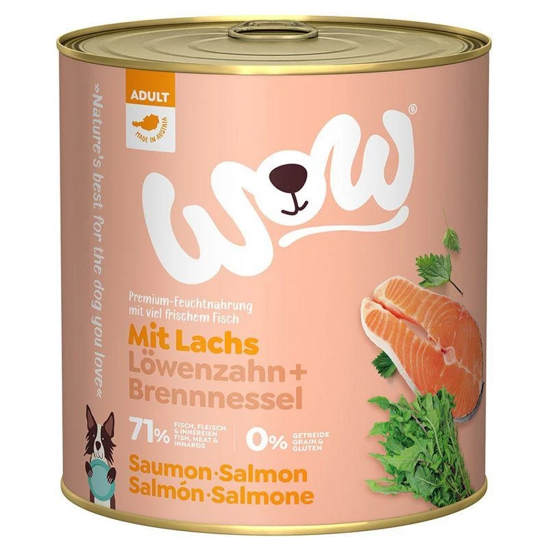 WOW Dog 800g Salmone - Mangime Umido per Cani