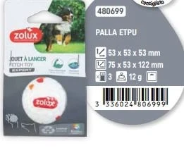 Zolux Gioco Palla ETPU Small per Cani