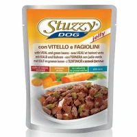 AGRAS StuzzyDog Buste Vitello/Fagioli in Jelly 24 x 100 g