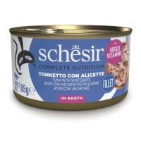Agras Schesir Cat Natural Tonnetto e Alici in Brodo 85 g