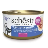 Agras Schesir Cat in Brodo Tonnetto/Alicette 70 g