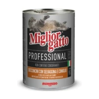 Morando Miglior Gatto Bocconi Selvaggina e Coniglio 24 x 405 g