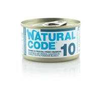 Natural Code 10 Cat Tonno/Pesci Bianchi 85 g
