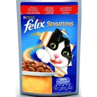 Purina Felix Sensation Manzo e Pomodoro in Gelatina - 26 x 85 g
