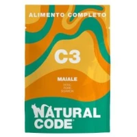 Natural Code C3 Buste al Maiale per Gatto 12 x 70 g