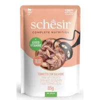 AGRAS Schesir Cat Buste Tonnetto e Salmone 12 x 85 g