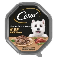 Cesar Ricette di Campagna Tenero Tacchino/Manzo/Erbe 14 x 150 g