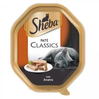 Sheba Vaschette Paté Anatra e Pollo 22 x 85 g
