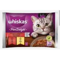 Whiskas Pure Delight Succulenti Straccetti 4 x 85 g