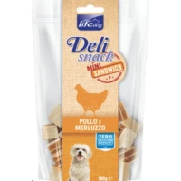 Lifepet Lifedog Delisnack Mini Sandwiches Pollo/Merluzzo 100 g