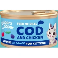 Edgard Cooper Kitten Merluzzo e Pollo 85 g - Umido per Gattini