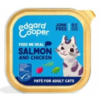 Edgard Cooper Paté per Gatti Salmone e Pollo - 16 x 85 g