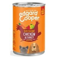 Edgard Cooper Pollo e Tacchino 400 g - Umido per cani