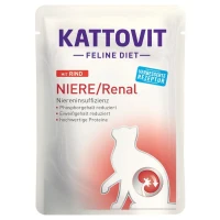 Kattovit Renal Manzo - Buste umido per gatto 24 x 85 g